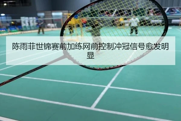 陈雨菲世锦赛前加练网前控制冲冠信号愈发明显
